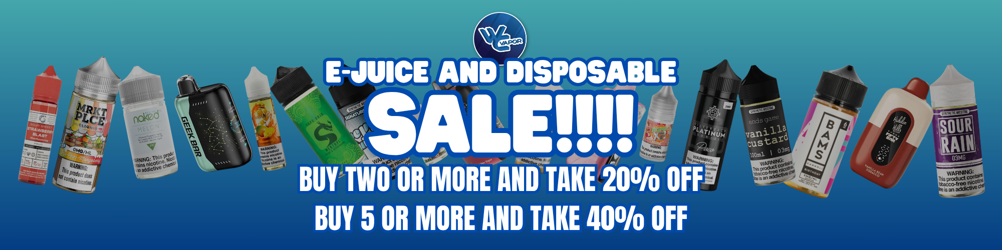 eLIquid and Disposable Sale WC Vapor eLIquid and Disposable Sale WC Vapor