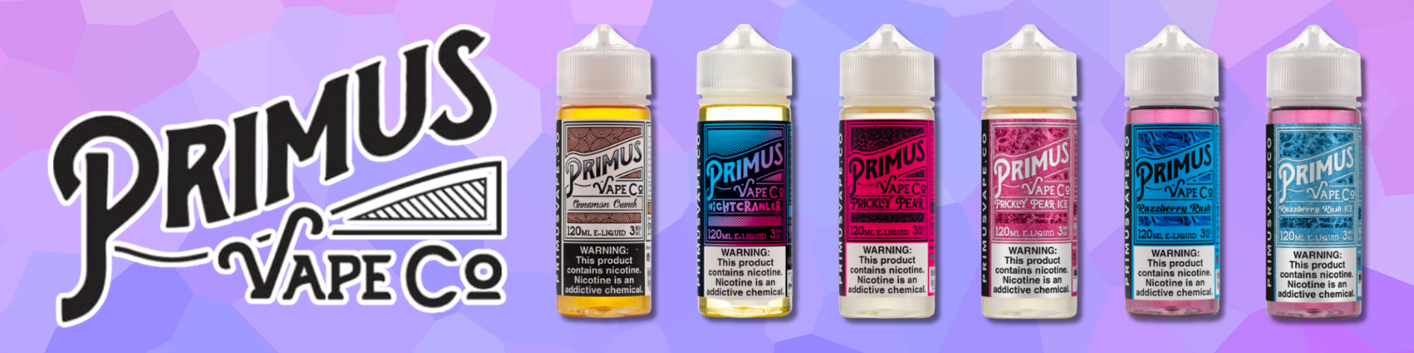 Primus E-Liquid Collection - Unique Flavors with Nixodine
