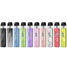 Load image into Gallery viewer, The Vaporesso XROS 4 Mini Kit has dimensions of 24.0mm X 14.1mm X 107.5mm and is made of aluminum alloy and plastic. With a 1000 mAh battery and a maximum wattage output of 30W, this kit also features a USB type-C charging port. The e-liquid capacity is 3.0 mL and can be easily refilled from the top. Plus, the adjustable airflow allows for a customizable vaping experience.