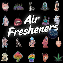 Load image into Gallery viewer, Our air fresheners aren’t just about fragrance—they’re about crafting vibes. Each one is packed with premium, eco-friendly ingredients that release vibrant, long-lasting aromas to keep your space feeling fresh and fabulous. From cozy vanillas that hug your senses to exotic blends that spark adventure, our curated scent collection has something to ignite every mood.