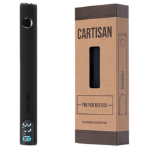 Load image into Gallery viewer, The Cartisan Neo Pro Pen 900 is a powerful oil cartridge vape battery with a 900mAh capacity. It's easy to recharge using the included USB-C cable, and its user-friendly design includes a clear OLED display for precise control.