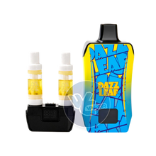 Load image into Gallery viewer, The DazzLeaf Dual Boxx has two 510 cartridges, three mode options, LED display, and compatible with cartridges up to 15mm in size. It also has a preheating function and can be used in auto-draw or power button function with quick puff controls.