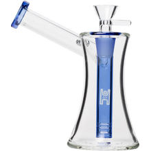Load image into Gallery viewer, Human Grade 6" Hourglass Sidecar Bubbler - Blue