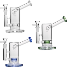 Load image into Gallery viewer, Human Grade 6" Sidecar Bubbler (Clear, Blue, and Green)