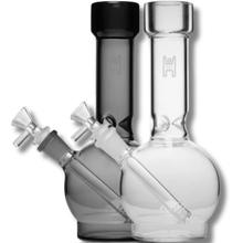 Load image into Gallery viewer, Human Grade 9" Ball Water Pipe Clear and Smoke