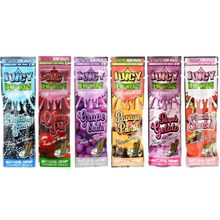 Load image into Gallery viewer, Discover the irresistible taste of Juicy Jay's - Terp Enhanced Wraps. Infused with natural hemp and terpenes, these wraps elevate the flavor and fragrance of your smoke. Every pack includes two convenient, resealable wraps.