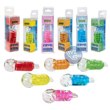 Load image into Gallery viewer, Experience the ultimate chill with the Ooze Cyro Freezable Hand Pipe! Enjoy an unbeatable smoking experience with the liquid glycerin-filled bowl and inner glass coil. Perfect for hot summer days, simply freeze before use for a refreshing and satisfying smoke session.