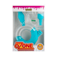 Load image into Gallery viewer, Ooze Ozone Water Pipe Nectar Collector 4-in-1 - Aqua Teal Packaging