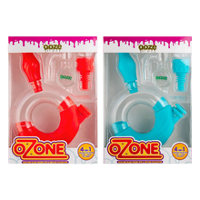 Load image into Gallery viewer, Ooze Ozone Water Pipe Nectar Collector 4-in-1 - Scarlet and Aqua Teal Packaging