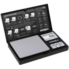 Load image into Gallery viewer, Truweigh Grand Classic Digital Scale 200g x 0.01g | The Truweigh Grand Classic Digital Scale boasts a stylish matte black design, a 200g maximum capacity, and versatile features such as a backlit LCD display.