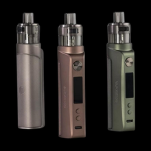 Load image into Gallery viewer, Three vaping devices in different colors on a black background