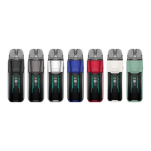 Load image into Gallery viewer, Unveil the Vaporesso LUXE XR Max Kit, where advanced technology meets sleek design. Powered by a 2800mAh battery, it offers up to 80W of power for versatile vaping experiences. With the innovative COREX heating technology and AXON chip, expect superior flavor and efficiency. Compatible with LUXE X pods and GTX coils, this kit features a stylish, scratch-resistant body, a clear OLED display for easy navigation, and a large 5mL pod for extended use. Perfect for both MTL and DTL vaping with its adjustable airf