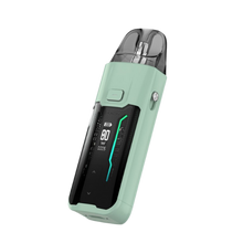 Load image into Gallery viewer, Discover the Vaporesso LUXE XR Max Kit, a fusion of style and performance. It comes equipped with a long-lasting 2800mAh battery, supporting up to 80W, catering to both MTL and DTL vaping preferences. The kit boasts COREX heating for enhanced flavor, and the AXON chip ensures smart, safe vaping. With compatibility for LUXE X pods and GTX coils, an elegant transparent design, and a user-friendly OLED screen, this kit not only looks premium but also provides customization through adjustable airflow. The LUXE