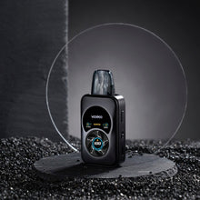 Load image into Gallery viewer, The Argus A Pod Kit packs a powerful punch with its dual-zone display, user-friendly features, and advanced technology. Enjoy customizable vapor production with Power Mode, flavorful hits with Super Mode, and efficient usage with Eco Mode. The Argus Top-Fill Cartridge enhances your vaping experience with leak-free standing and a long coil lifespan. Plus, the GENE.AI 2.0 chip ensures your safety with multiple protections.