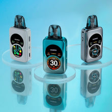 Load image into Gallery viewer, The Argus A Pod Kit features dual-zone display, smart designs, and customizable features for a personalized vaping experience. Includes menu access, adjustable output power, and data tracking. With top-fill cartridges and safety protections, these devices offer a diverse vaping experience.