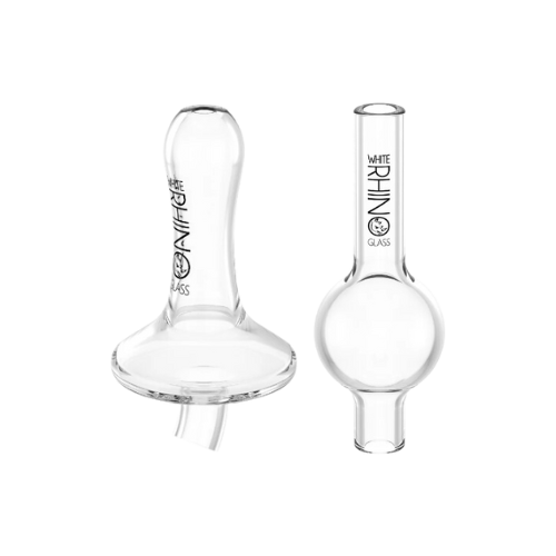 Optimize your banger's air flow with a White Rhino Carb Cap. Elevate your dabbing experience with our high-quality glass cap, designed for bigger clouds and enhanced flavor preservation. Choose between our Bubble Carb Cap or innovative Directional Carb Cap to elevate your dab game.