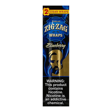 Load image into Gallery viewer, Zig Zag Premium Wraps (2-Pack) - Blueberry