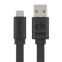 Load image into Gallery viewer, Cellhelmet 6ft Flat Charge/Sync Cable Micro USB