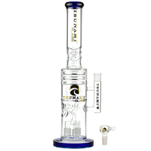 Load image into Gallery viewer, Tsunami - Barrel Showerhead Drum Heart Honeycomb 20" Water Pipe Blue