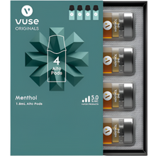 Load image into Gallery viewer, Menthol Vuse Alto Pods are compatible with the Vuse Alto Power Unit. There are 4 pods to a pack.