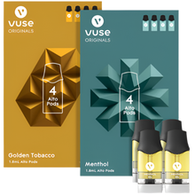 Load image into Gallery viewer, Vuse Alto Pods are compatible with the Vuse Alto Power Unit. There are 4 pods to a pack.