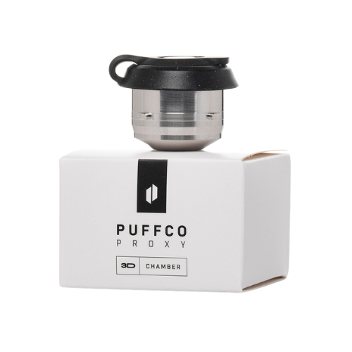 Discover the Puffco Proxy 3D Chamber, featuring advanced heat tracing technology. Immerse yourself in a heightened vaporization experience while preserving the full spectrum of terpenes and cannabinoids with our patented design.