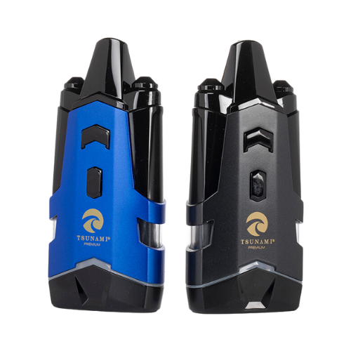 Experience smooth vaping with the Tsunami DUO Dual 510 Tank Vaporizer. Its adjustable voltage output and 600mAh battery make it durable and elegant with the ability to hold two 510 cartridges.
