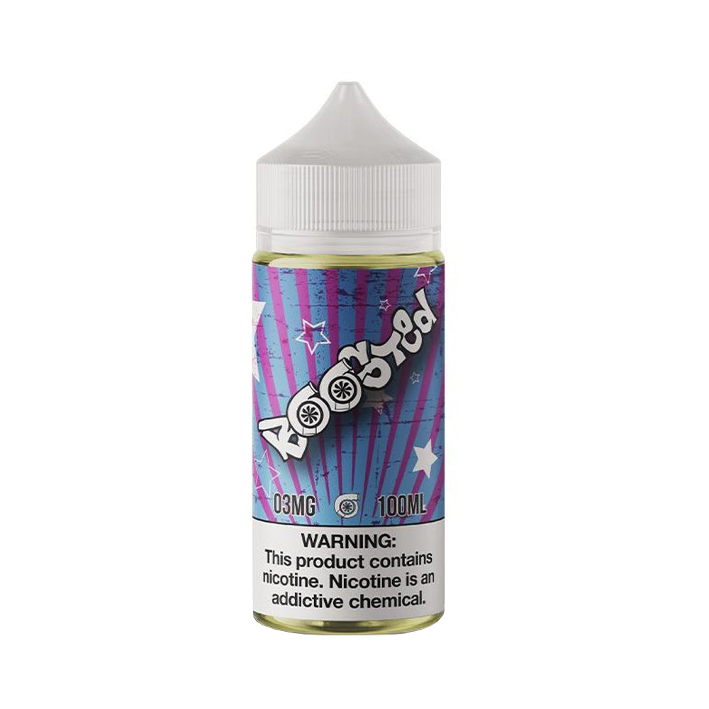 Boosted tastes like strawberry milk (60/40 vg/pg) and now comes in a 100mL bottle!  (70/30 vg/pg)