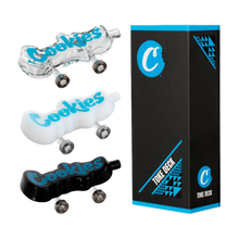 Load image into Gallery viewer, Experience the Cookies Glass Toke Deck, a truly exquisite work of art that seamlessly unites form and function. Not just a mere smoking pipe, but a means to elevate your smoking experience and kindle your senses.
