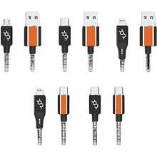 Load image into Gallery viewer, Dausen Stainless Charge-N-Sync Cable
