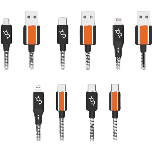Dausen Stainless Charge-N-Sync Cable