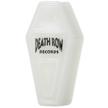 Load image into Gallery viewer, White coffin-shaped container with 'Death Row Records' text on a white background
