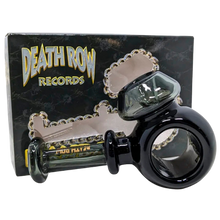 Load image into Gallery viewer, DRR 4 inch Ring Hand PIpe with 'Death Row Records' packaging in the background
