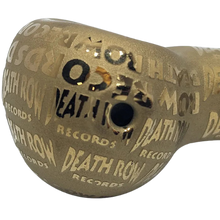Load image into Gallery viewer, Brass-colored pipe with 'Death Row Records' text on a white background
