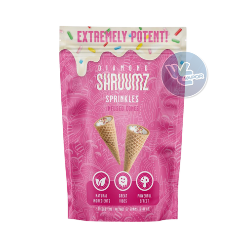 Diamond Shruumz Infused Cones deliver an intense, potent effect due to their one-of-a-kind mix of nootropic and functional mushrooms. Just one cone unlocks their power!