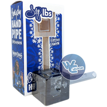 Load image into Gallery viewer, Dogg Lbs 4" Everyday Electro Plated Cube Hand Pipe - Smoke (with packaging)
