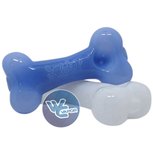 Load image into Gallery viewer, Dogg Lbs 4" Everyday Dogg Bone Hand Pipe - Blue and White
