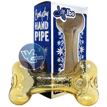 Load image into Gallery viewer, Dogg Lbs 4" Everyday Dogg Bone Hand Pipe - Gold with Packaging
