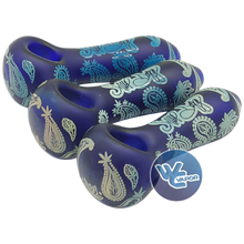Load image into Gallery viewer, (3) Dogg Lbs 4" Hazely Spoon Hand Pipes (Assorted Print Styles)
