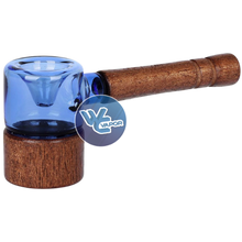 Load image into Gallery viewer, Dogg Lbs 5" Wood &amp; Glass Sherlock Pipe 4
