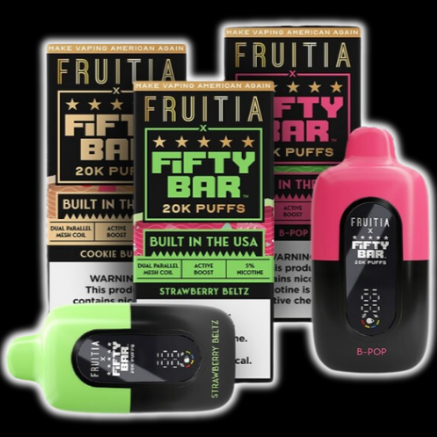 Fifty Bar X Fruitia 20K Disposable  Fifty Bar X Fruitia 20K Disposable