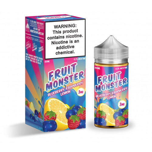 Blue Raspberry Lemon by Fruit Monster is a combination of blueberries, raspberries, and tart lemon. (70/30 vg/pg)