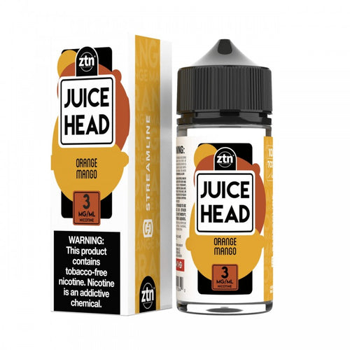 Orange Mango by Juice Head is citrus blend of sweet and sour oranges and ripe mangos. (70/30 vg/pg)