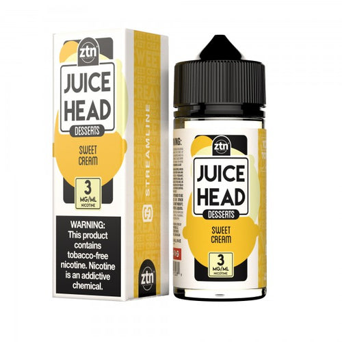Sweet Cream by Juice Head Desserts is a blend of vanilla wafers and sweet whipped cream. (70/30 vg/pg)