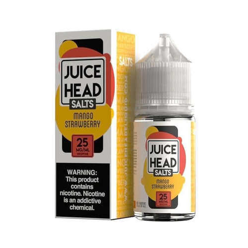 Mango Strawberry Salt by Juice Head is is a sweet blend of luscious strawberries and ripe mangos. (70/30 vg/pg)