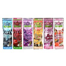 Load image into Gallery viewer, Discover the irresistible taste of Juicy Jay&#39;s - Terp Enhanced Wraps. Infused with natural hemp and terpenes, these wraps elevate the flavor and fragrance of your smoke. Every pack includes two convenient, resealable wraps.
