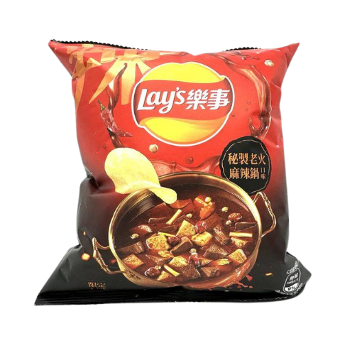 Discover the irresistible blend of aromatic spices and herbs in Lay's Extra Spicy Hotpot Chips, capturing the essence of classic hot pot dishes in every satisfying crunch.