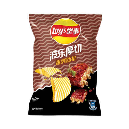 Lay's Thick Cut Grilled Ribs Chips (China)