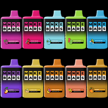 Load image into Gallery viewer, Experience the MNKE Bars XL 2500 Puffs, a sleek, rechargeable 8mL disposable vape packing a 5% nic salt punch via a 1.1Ω mesh coil. No buttons, no leaks—just pure, bold flavor for on-the-go vapers. Choose from Mango, Mint, Grape, Blue Razz, Peach, and more. Its sturdy aluminum body, 550mAh USB-C battery, and pass-through charging keep you puffing without pause. Zero hassle, all flavor, total satisfaction. Get yours today!
