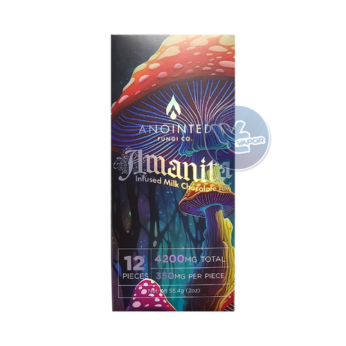 Savoring Anointed Fungi Co's Amanita Muscaria Milk Chocolates is a luxurious experience, crafted with the highest-quality ingredients and loaded with brain-boosting compounds to super-charge your thinking, spark creativity, and kickstart spiritual growth.